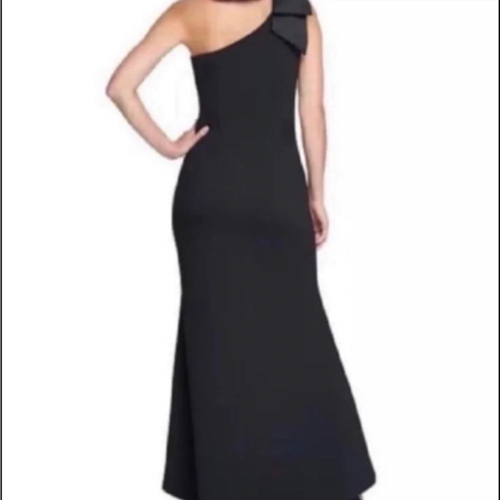 Eliza J Elegant Black One-Shoulder Dress size 10